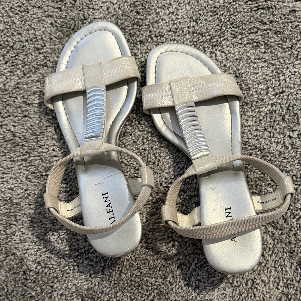 Alfani silver Strappy Sandals